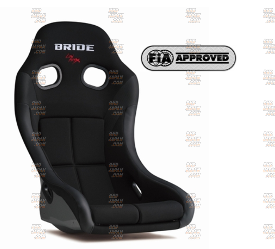 BRIDE ZIEG IV Wide Low Max Full Bucket Seat - Black FRP Shell